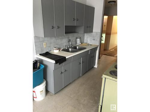 12245 97 St Nw, Edmonton, AB - Indoor Photo Showing Kitchen With Double Sink
