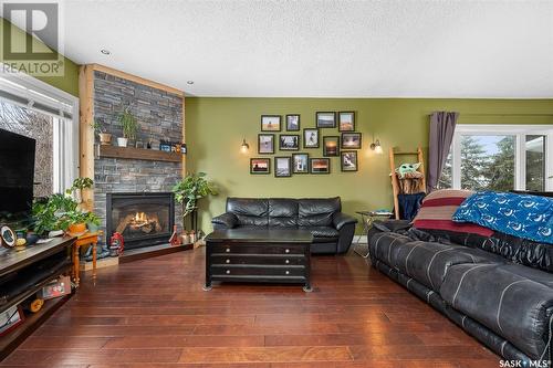 Maitland Acreage, Marquis Rm No. 191, SK - Indoor Photo Showing Living Room With Fireplace