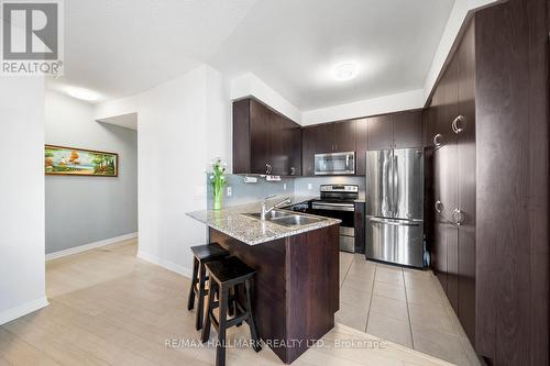 201 - 223 Webb Drive, Mississauga, ON - Indoor Photo Showing Kitchen With Double Sink