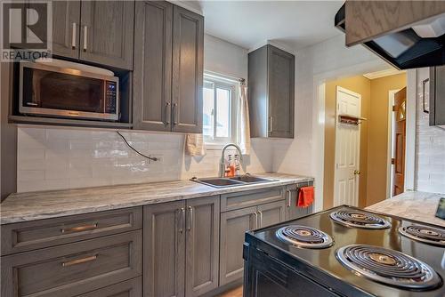 102 Whitney Avenue, Espanola, ON - Indoor Photo Showing Kitchen With Double Sink