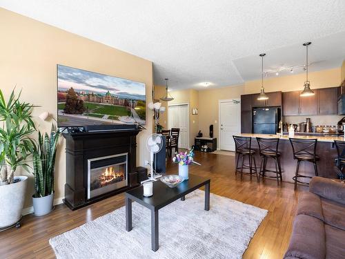 303-2220 Sooke Rd, Colwood, BC - Indoor Photo Showing Living Room With Fireplace