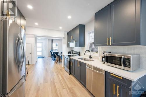 56 Stirling Avenue, Ottawa, ON - Indoor Photo Showing Kitchen With Double Sink With Upgraded Kitchen