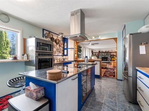 2363 Forest Drive, Blind Bay, BC - Indoor Photo Showing Kitchen With Stainless Steel Kitchen