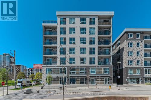 B507 - 275 Larch Street N, Waterloo, ON - Outdoor With Balcony With Facade