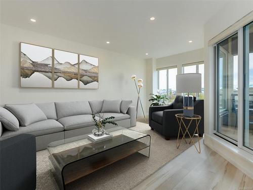 742-203 Kimta Rd, Victoria, BC - Indoor Photo Showing Living Room