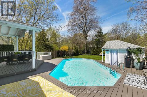 158 Phyllis Avenue, Toronto, ON - Outdoor With Above Ground Pool With Deck Patio Veranda With Backyard
