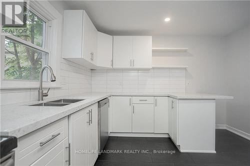 23 Hazel Street, St. Catharines, ON - Indoor Photo Showing Kitchen With Double Sink