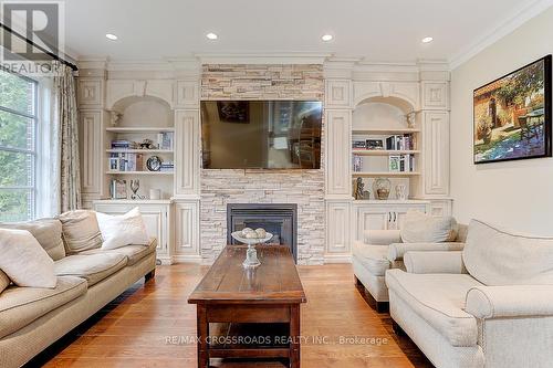 2 Sorrel Court, Toronto, ON - Indoor Photo Showing Living Room With Fireplace