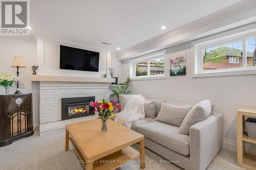 754 Roseheath Drive, Milton, ON - Indoor Photo Showing Living Room With Fireplace
