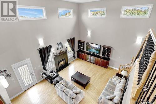 280 Hanley Crescent, Edenwold Rm No. 158, SK - Indoor With Fireplace