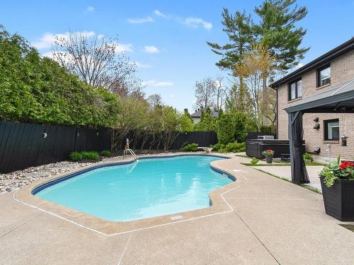 Backyard - 25 Av. De Colombey, Lorraine, QC - Outdoor With In Ground Pool With Backyard