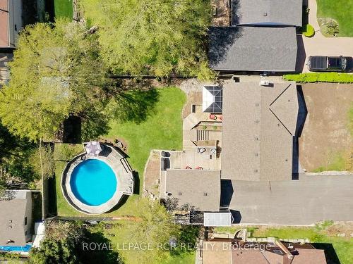 69 Town Line, Orangeville, ON - Outdoor With Above Ground Pool With View