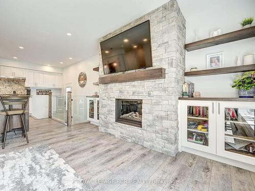 69 Town Line, Orangeville, ON - Indoor Photo Showing Living Room With Fireplace