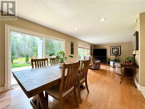 Dining room with walk-out to new deck - 3 Snyder Street, Saugeen Shores, ON - Indoor Photo Showing Dining Room