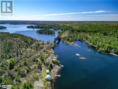 Aerial of property - Part 3 Island Tp3464, French River, ON - Outdoor With Body Of Water With View