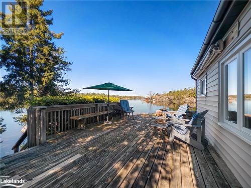 Side deck - Part 3 Island Tp3464, French River, ON - Outdoor With Deck Patio Veranda