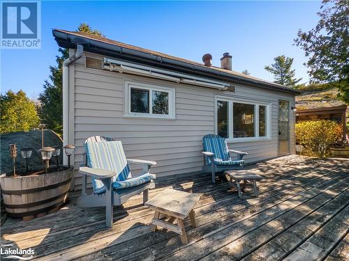 Deck with view - Part 3 Island Tp3464, French River, ON - Outdoor With Body Of Water With View