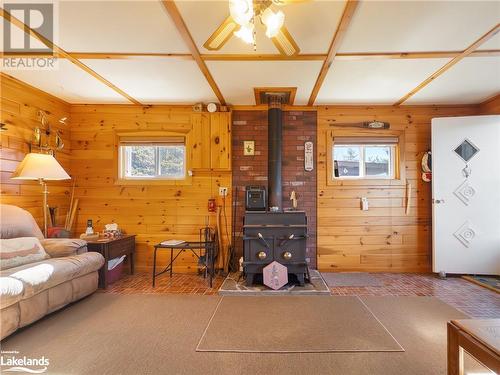 Living room w/fireplace - Part 3 Island Tp3464, French River, ON - Indoor