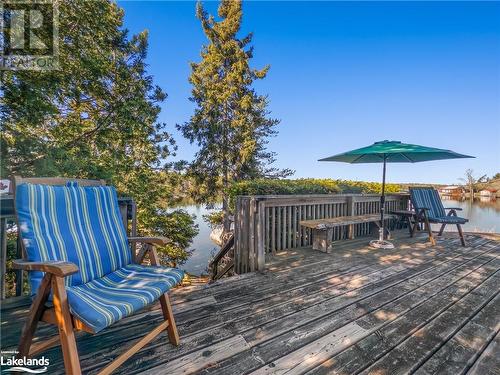 Deck - Part 3 Island Tp3464, French River, ON - Outdoor With Body Of Water With View