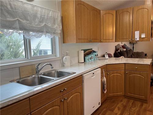 45 Bluebird Crescent, Brandon, MB - Indoor Photo Showing Kitchen With Double Sink