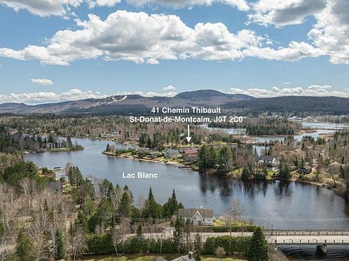 Aerial photo - 41 Ch. Thibault, Saint-Donat, QC - Outdoor With Body Of Water With View