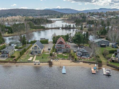 Aerial photo - 41 Ch. Thibault, Saint-Donat, QC - Outdoor With Body Of Water With View