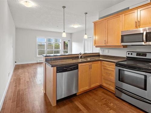 119-2710 Jacklin Rd, Langford, BC - Indoor Photo Showing Kitchen With Double Sink