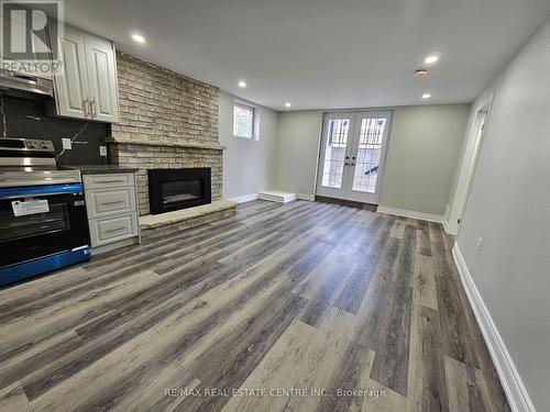 Lower - 896 Morley Avenue, Milton, ON - Indoor With Fireplace