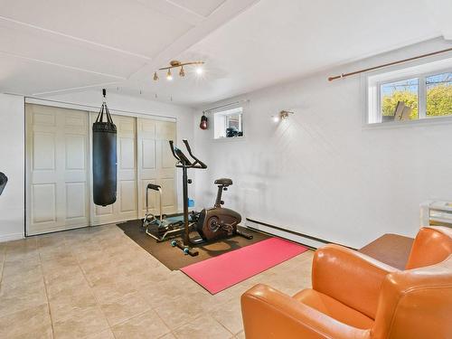 Basement - 859 Rue Des Paysans, Sainte-Julie, QC - Indoor Photo Showing Gym Room
