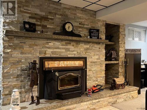 100 Spruce St N, Timmins, ON - Indoor With Fireplace
