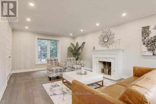67 Pinnacle Road, Toronto, ON - Indoor Photo Showing Living Room With Fireplace