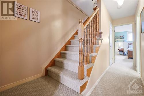Staircase to lower level. - 418 Briston Private, Ottawa, ON - Indoor Photo Showing Other Room