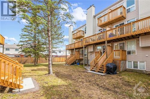Excellent space between units with greenery. - 418 Briston Private, Ottawa, ON - Outdoor With Deck Patio Veranda