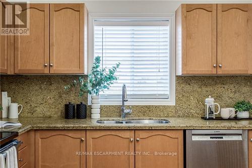 93 Hepburn Crescent, Hamilton, ON - Indoor Photo Showing Kitchen With Double Sink