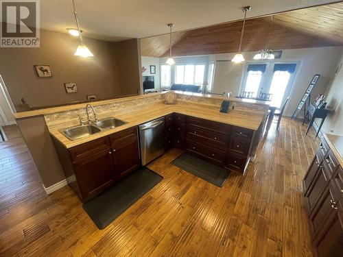 61 Crooked Lake Road, Badger, NL - Indoor Photo Showing Kitchen With Double Sink
