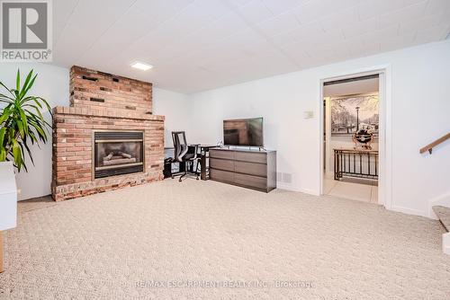 5350 Windermere Drive, Burlington, ON - Indoor Photo Showing Bedroom With Fireplace