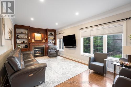 10 Stonehart Street, Caledon, ON - Indoor Photo Showing Living Room With Fireplace