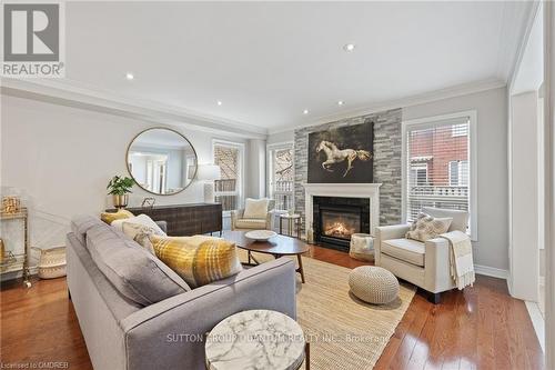 2485 Whitehorn Drive, Burlington, ON - Indoor Photo Showing Living Room With Fireplace