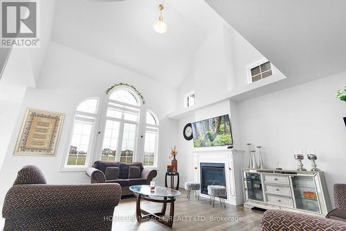 22 Higham Place, Clarington, ON - Indoor Photo Showing Living Room With Fireplace