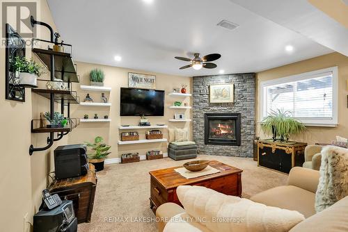 1044 Riddell Avenue, Cobourg, ON - Indoor Photo Showing Living Room With Fireplace
