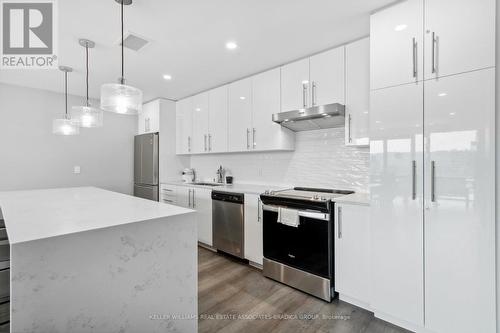 1507 - 15 Queen Street S, Hamilton, ON - Indoor Photo Showing Kitchen With Stainless Steel Kitchen With Upgraded Kitchen