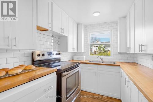 7 Porter Street, Prince Edward County, ON - Indoor Photo Showing Kitchen With Double Sink
