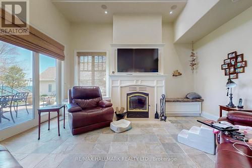 724 Duclos Point Road, Georgina, ON - Indoor Photo Showing Living Room With Fireplace