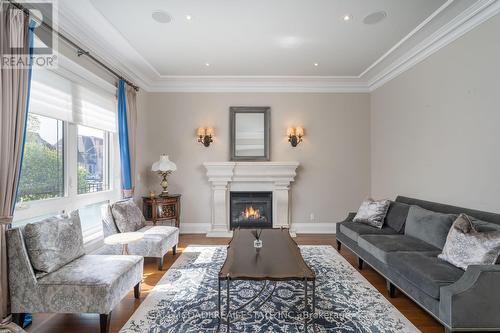 1689 Carolyn Road, Mississauga, ON - Indoor Photo Showing Living Room With Fireplace