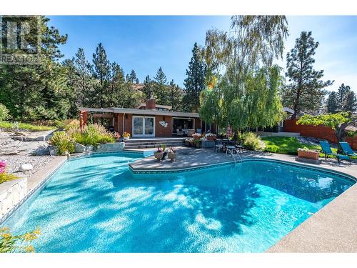 4085 Valleyview Road, Penticton, BC - Outdoor With In Ground Pool With Backyard