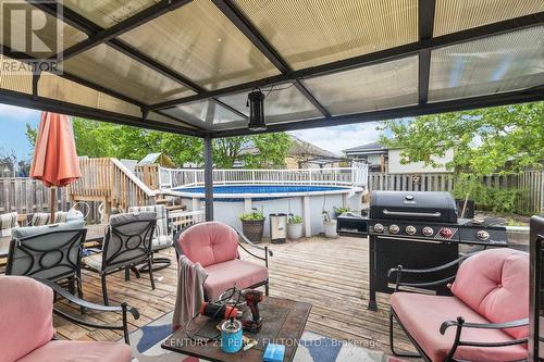 32 Donker Drive, St. Thomas, ON - Outdoor With Above Ground Pool With Deck Patio Veranda With Exterior