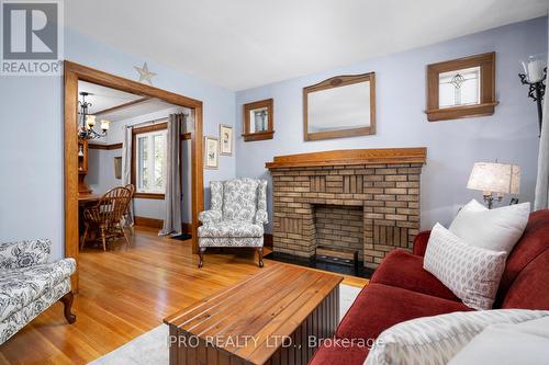 320 Queensdale Avenue, Toronto, ON - Indoor Photo Showing Living Room With Fireplace