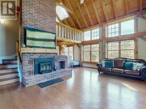 4661 Davis Drive, Whitchurch-Stouffville, ON - Indoor Photo Showing Living Room With Fireplace