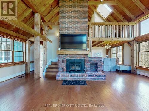 4661 Davis Drive, Whitchurch-Stouffville, ON - Indoor Photo Showing Living Room With Fireplace