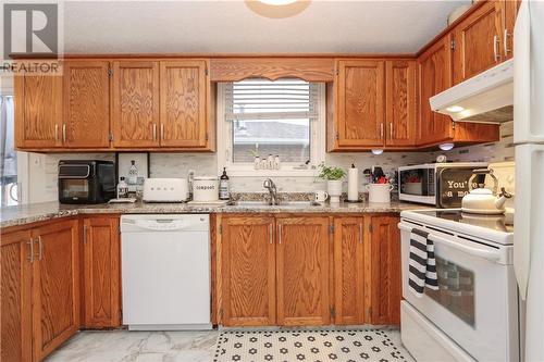 1447 Christina Drive, Sudbury, ON - Indoor Photo Showing Kitchen With Double Sink